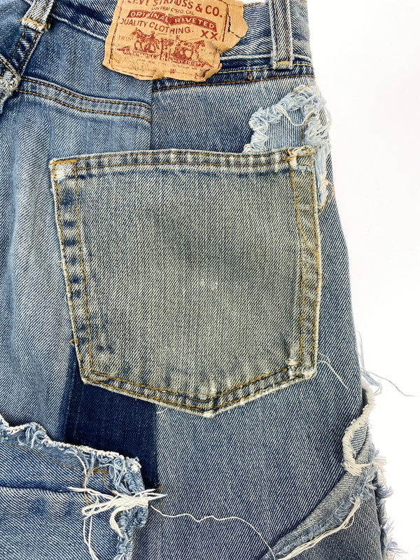 【中古品】【メンズ】 RICA LEWIS リカ ルイス リメイクデニム ジーンズ デニムパンツ メンズ ボトムス 153-260710-em-46-min カラー：インディゴブルー 万代Net店