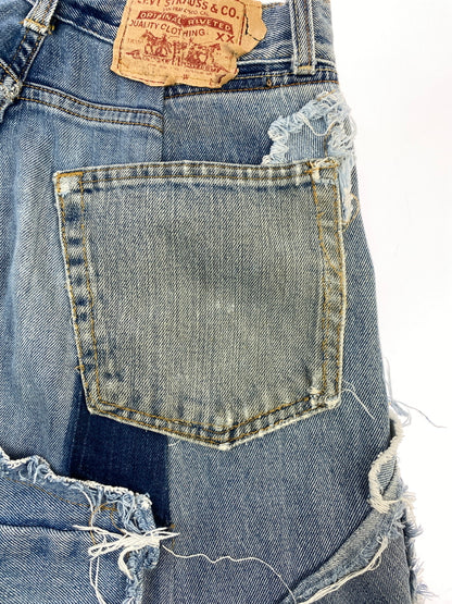 【中古品】【メンズ】 RICA LEWIS リカ ルイス リメイクデニム ジーンズ デニムパンツ メンズ ボトムス 153-260710-em-46-min カラー：インディゴブルー 万代Net店