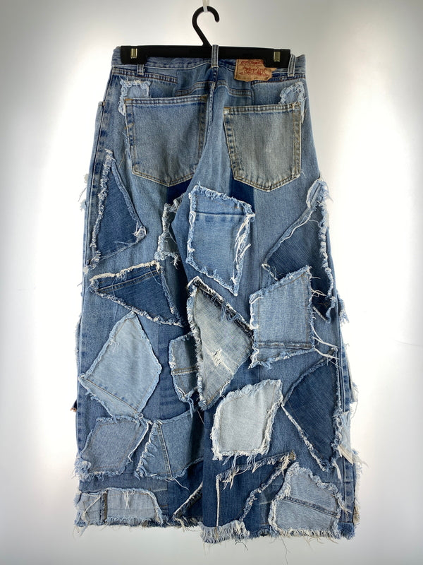 【中古品】【メンズ】 RICA LEWIS リカ ルイス リメイクデニム ジーンズ デニムパンツ メンズ ボトムス 153-260710-em-46-min カラー：インディゴブルー 万代Net店
