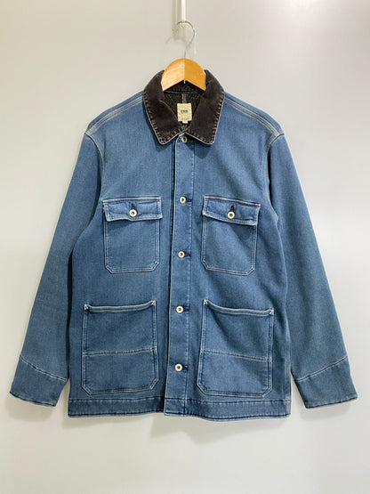 【中古品】【メンズ】 FOB FACTORY エフオービーファクトリー BLANKET DENIM COVERALL F2385 ブランケット デニム カバーオール アウター 145-260707-yn-01-min サイズ：L カラー：インディゴ 万代Net店