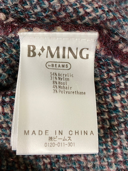 【中古品】【メンズ】 B:MING BY BEAMS ビーミング バイ ビームス MOHAIR CARDIGAN 92-15-0327-286 モヘア カーディガン メンズ トップス 147-260710-em-79-min サイズ：L カラー：マルチカラー 万代Net店