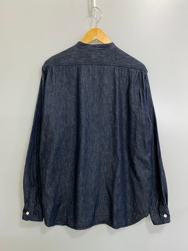【中古品】【メンズ】 FOB FACTORY エフオービーファクトリー デニムバンドカラーシャツ F3470 長袖シャツ メンズ トップス 145-260710-em-78-min サイズ：4 カラー：インディゴブルー 万代Net店