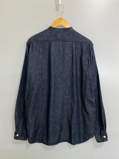 【中古品】【メンズ】 FOB FACTORY エフオービーファクトリー デニムバンドカラーシャツ F3470 長袖シャツ メンズ トップス 145-260710-em-78-min サイズ：4 カラー：インディゴブルー 万代Net店