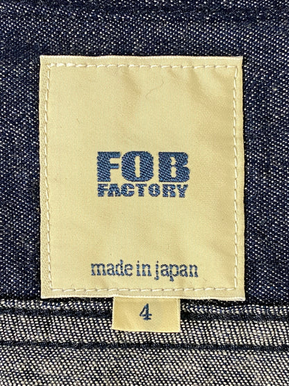 【中古品】【メンズ】 FOB FACTORY エフオービーファクトリー デニムバンドカラーシャツ F3470 長袖シャツ メンズ トップス 145-260710-em-78-min サイズ：4 カラー：インディゴブルー 万代Net店