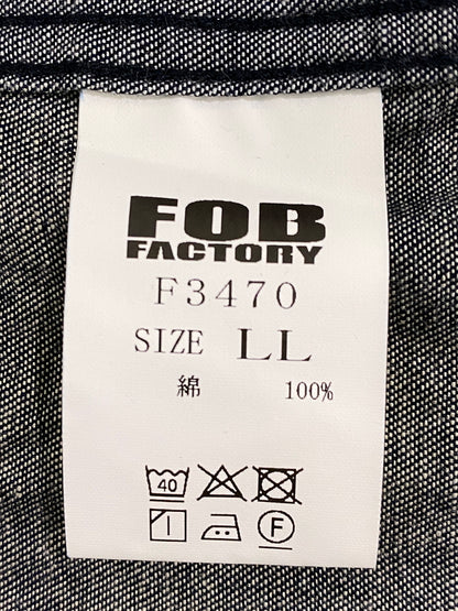 【中古品】【メンズ】 FOB FACTORY エフオービーファクトリー デニムバンドカラーシャツ F3470 長袖シャツ メンズ トップス 145-260710-em-78-min サイズ：4 カラー：インディゴブルー 万代Net店
