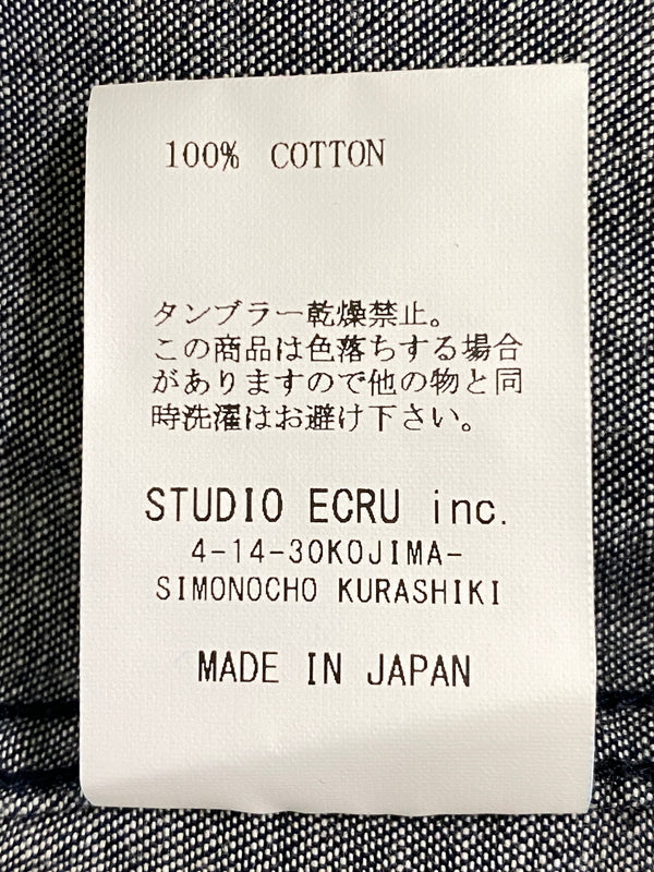 【中古品】【メンズ】 FOB FACTORY エフオービーファクトリー デニムバンドカラーシャツ F3470 長袖シャツ メンズ トップス 145-260710-em-78-min サイズ：4 カラー：インディゴブルー 万代Net店