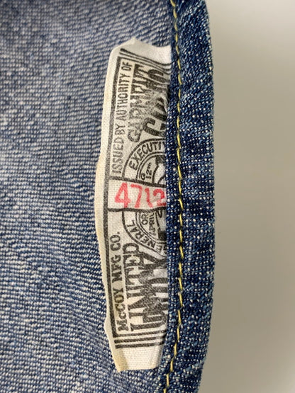 【中古品】【メンズ】 JOE MCCOY ジョーマッコイ LOT.107 DENIM WESTERN SHIRT デニムウエスタンシャツ メンズ 長袖シャツ トップス 145-260710-em-56-min サイズ：15 カラー：インディゴブルー 万代Net店