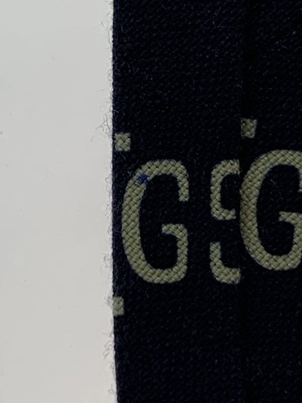 【中古品】【メンズ】 GUCCI グッチ GG LOGO NECKTIE GG ロゴ ネクタイ メンズ 183-260709-hu-22-min カラー：ネイビー 万代Net店