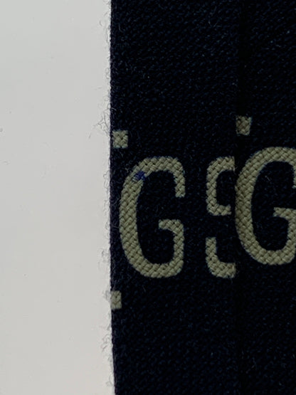 【中古品】【メンズ】 GUCCI グッチ GG LOGO NECKTIE GG ロゴ ネクタイ メンズ 183-260709-hu-22-min カラー：ネイビー 万代Net店