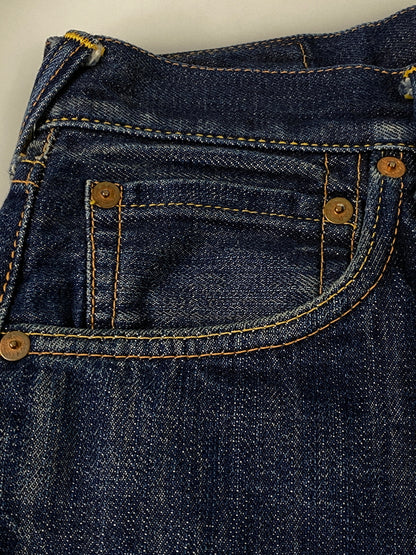 【中古品】【メンズ】 EVISU エヴィス NO.2 2001 DENIM PANTS デニムパンツ メンズ ボトムス ジーパン ジーンズ カモメ 156-260710-em-75-min サイズ：W34×L35 カラー：インディゴブルー 万代Net店