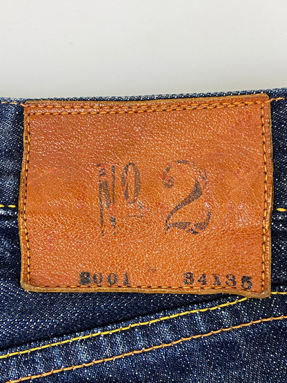 【中古品】【メンズ】 EVISU エヴィス NO.2 2001 DENIM PANTS デニムパンツ メンズ ボトムス ジーパン ジーンズ カモメ 156-260710-em-75-min サイズ：W34×L35 カラー：インディゴブルー 万代Net店