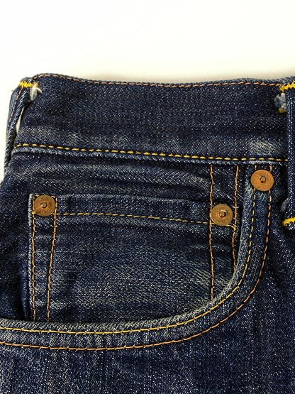 【中古品】【メンズ】 EVISU エヴィス NO.2 2001 DENIM PANTS デニムパンツ メンズ ボトムス ジーパン ジーンズ カモメ 156-260710-em-75-min サイズ：W34×L35 カラー：インディゴブルー 万代Net店