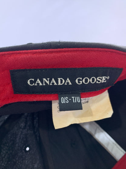 【中古品】【メンズ】 CANADA GOOSE カナダグース LOGO CAP ロゴキャップ メンズ 帽子 185-260709-hu-23-min サイズ：ONESIZE カラー：ブラック/レッド 万代Net店
