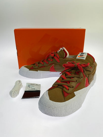 【中古美品】【メンズ】 NIKE ナイキ BLAZER LOW / SACAI DD1877-200 ブレーザーロー サカイ スニーカー 靴 160-260709-yn-26-min サイズ：27.5cm US9.5 カラー：T BRITISH TAN/UNIVERSITY RED 万代Net店