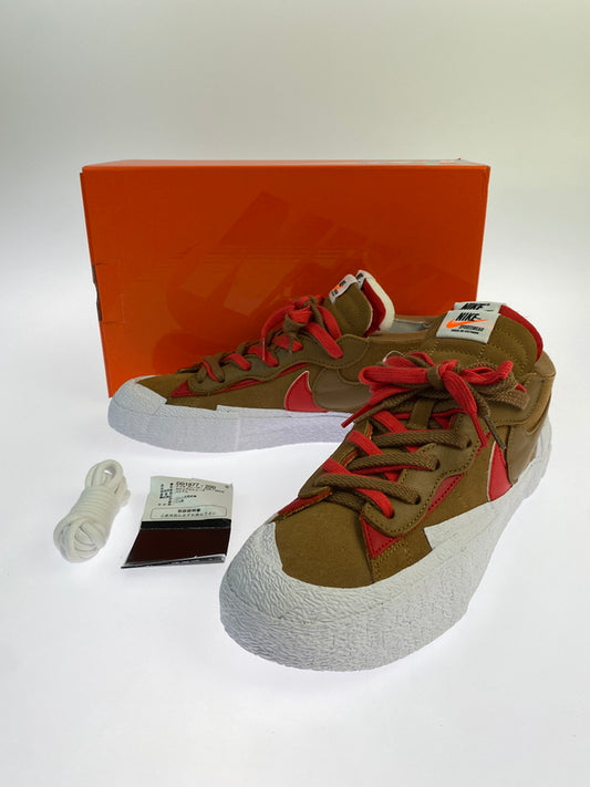 【中古美品】【メンズ】 NIKE ナイキ BLAZER LOW / SACAI DD1877-200 ブレーザーロー サカイ スニーカー 靴 160-260709-yn-26-min サイズ：27.5cm US9.5 カラー：T BRITISH TAN/UNIVERSITY RED 万代Net店