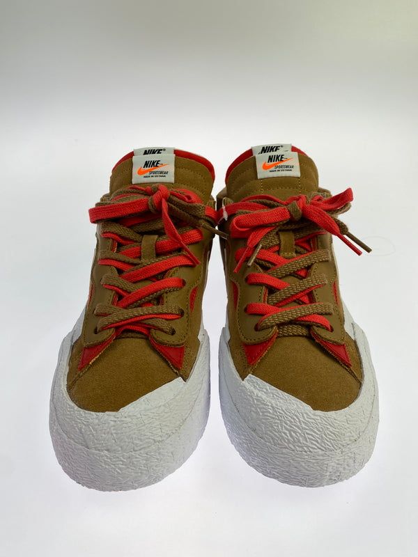 【中古美品】【メンズ】 NIKE ナイキ BLAZER LOW / SACAI DD1877-200 ブレーザーロー サカイ スニーカー 靴 160-260709-yn-26-min サイズ：27.5cm US9.5 カラー：T BRITISH TAN/UNIVERSITY RED 万代Net店