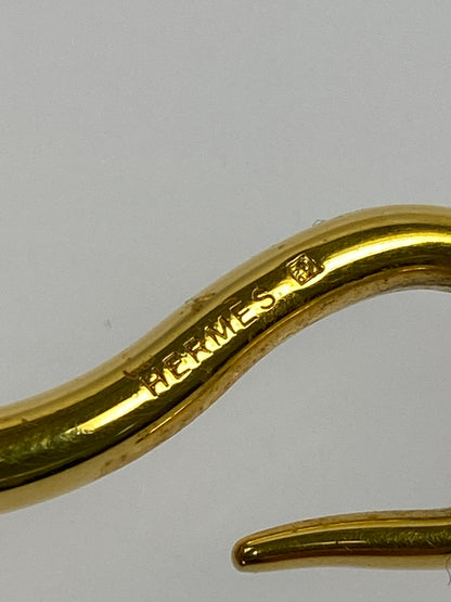 【中古品】【レディース】 HERMES エルメス レザーチョーカー アクセサリー 182-260711-AS-66-min カラー：ブラウン 万代Net店