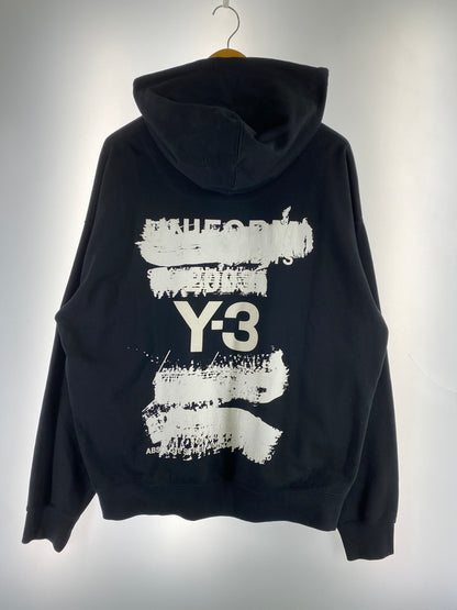 【中古品】【メンズ】 Y-3 ワイスリー LOGO GRAPHIC HOODIE ロゴ グラフィック フーディー メンズ トップス パーカ 長袖 140-260710-em-25-min サイズ：M カラー：ブラック 万代Net店