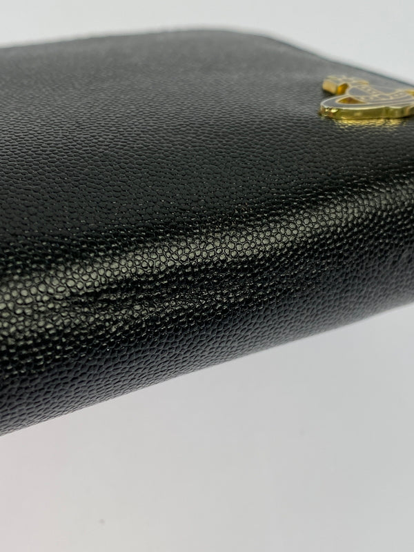 【中古品】【メンズ/レディース】 VIVIENNE WESTWOOD ヴィヴィアン ウエストウッド ラウンドファスナー長財布 VWK886 200-260713-KS-24-min カラー：ブラック 万代Net店
