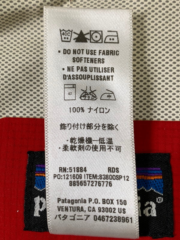 【現状渡し品】【メンズ】 PATAGONIA パタゴニア トレントシェル ジャケット 83800SP12 メンズ レインウエア アウター 144-260710-em-54-min サイズ：S カラー：レッド 万代Net店