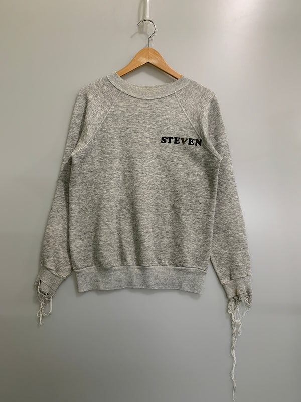 【現状渡し品】【メンズ】 FLROBINSON エフエル ロビンソン STEVEN LS SWEAT SHIRT 80S 90S USA製 スティーブン 長袖 スウェットシャツ メンズ トップス 90年代 146-260710-em-20-min サイズ：M カラー：グレー 万代Net店