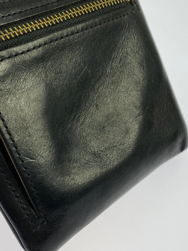 【中古品】【メンズ】 PORTER ポーター SOAK WALLET 二つ折り財布 201-260711-AS-71-min カラー：ブラック 万代Net店