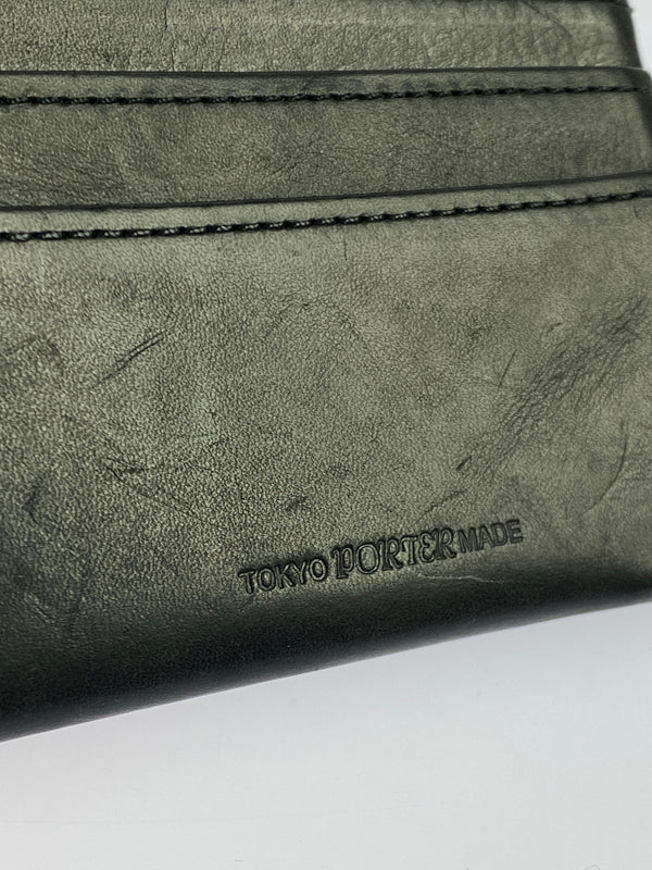 【中古品】【メンズ】 PORTER ポーター SOAK WALLET 二つ折り財布 201-260711-AS-71-min カラー：ブラック 万代Net店