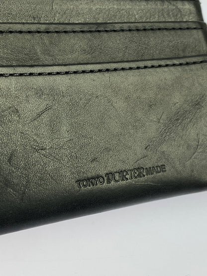【中古品】【メンズ】 PORTER ポーター SOAK WALLET 二つ折り財布 201-260711-AS-71-min カラー：ブラック 万代Net店