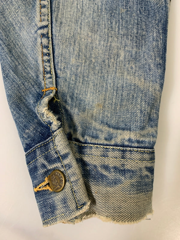 【現状渡し品】【メンズ】 LEE リー 60S 101-J DENIM JACKET 60年代 デニム ジャケット メンズ アウター ヴィンテージ 146-260710-em-02-min サイズ：42 カラー：インディゴブルー 万代Net店