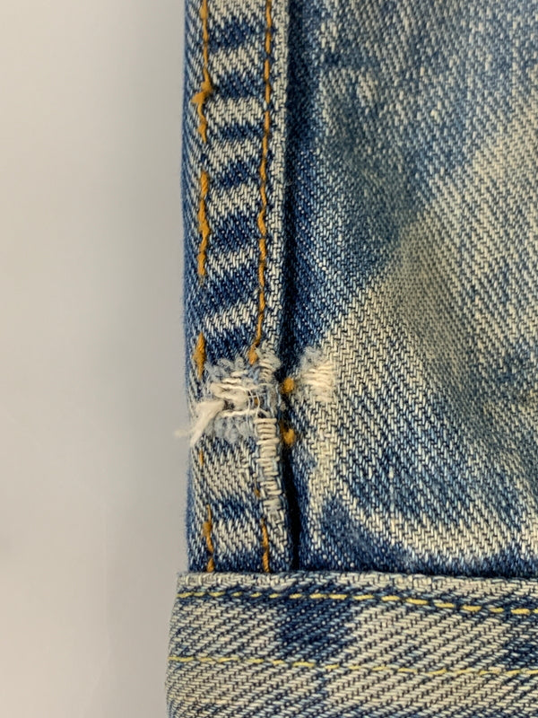 【現状渡し品】【メンズ】 LEE リー 60S 101-J DENIM JACKET 60年代 デニム ジャケット メンズ アウター ヴィンテージ 146-260710-em-02-min サイズ：42 カラー：インディゴブルー 万代Net店