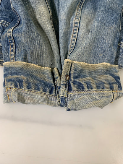 【現状渡し品】【メンズ】 LEE リー 60S 101-J DENIM JACKET 60年代 デニム ジャケット メンズ アウター ヴィンテージ 146-260710-em-02-min サイズ：42 カラー：インディゴブルー 万代Net店