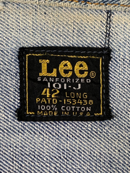 【現状渡し品】【メンズ】 LEE リー 60S 101-J DENIM JACKET 60年代 デニム ジャケット メンズ アウター ヴィンテージ 146-260710-em-02-min サイズ：42 カラー：インディゴブルー 万代Net店