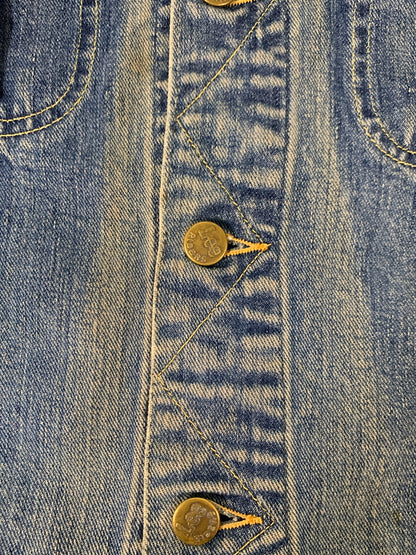 【現状渡し品】【メンズ】 LEE リー 60S 101-J DENIM JACKET 60年代 デニム ジャケット メンズ アウター ヴィンテージ 146-260710-em-02-min サイズ：42 カラー：インディゴブルー 万代Net店
