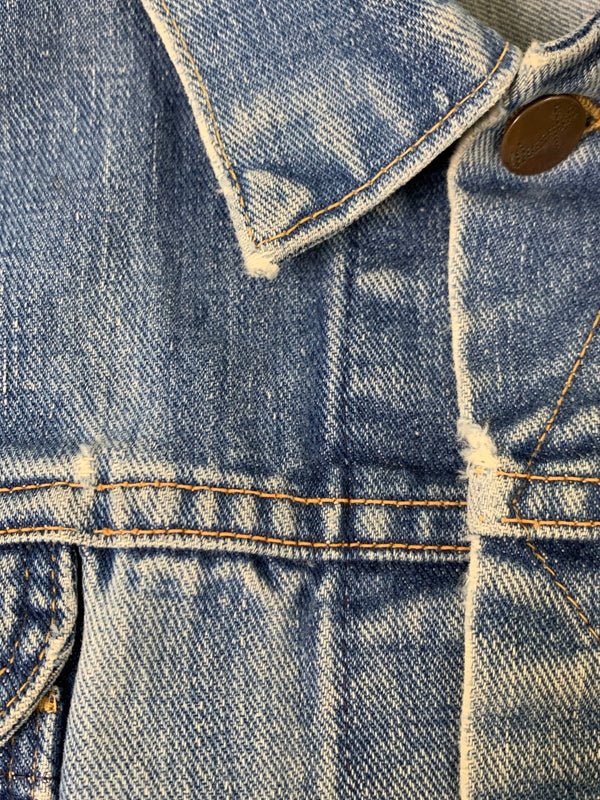 【現状渡し品】【メンズ】 WRANGLER ラングラー 60S 白タグ後期 24MJ DENIM JACKET 60年代 デニム ジャケット メンズ アウター ヴィンテージ 146-260710-em-01-min サイズ：44 カラー：インディゴブルー 万代Net店