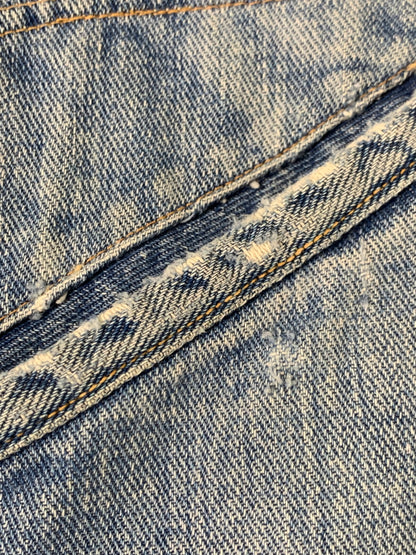 【現状渡し品】【メンズ】 WRANGLER ラングラー 60S 白タグ後期 24MJ DENIM JACKET 60年代 デニム ジャケット メンズ アウター ヴィンテージ 146-260710-em-01-min サイズ：44 カラー：インディゴブルー 万代Net店