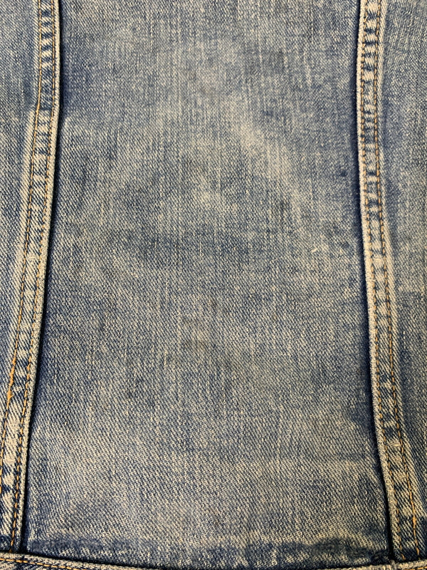 【現状渡し品】【メンズ】 WRANGLER ラングラー 60S 白タグ後期 24MJ DENIM JACKET 60年代 デニム ジャケット メンズ アウター ヴィンテージ 146-260710-em-01-min サイズ：44 カラー：インディゴブルー 万代Net店