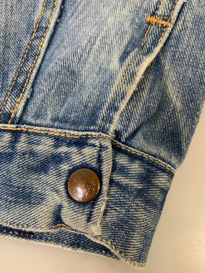 【現状渡し品】【メンズ】 WRANGLER ラングラー 60S 白タグ後期 24MJ DENIM JACKET 60年代 デニム ジャケット メンズ アウター ヴィンテージ 146-260710-em-01-min サイズ：44 カラー：インディゴブルー 万代Net店