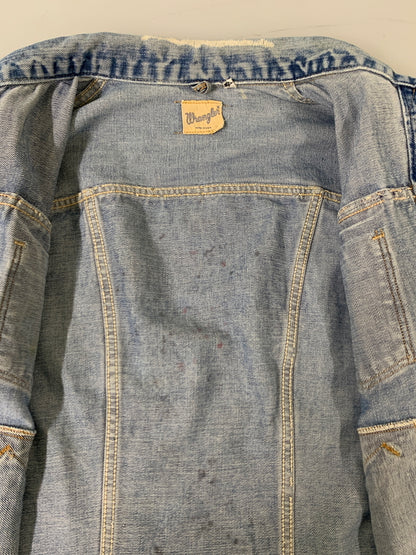 【現状渡し品】【メンズ】 WRANGLER ラングラー 60S 白タグ後期 24MJ DENIM JACKET 60年代 デニム ジャケット メンズ アウター ヴィンテージ 146-260710-em-01-min サイズ：44 カラー：インディゴブルー 万代Net店