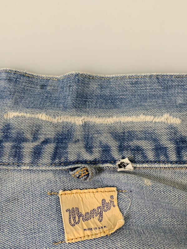 【現状渡し品】【メンズ】 WRANGLER ラングラー 60S 白タグ後期 24MJ DENIM JACKET 60年代 デニム ジャケット メンズ アウター ヴィンテージ 146-260710-em-01-min サイズ：44 カラー：インディゴブルー 万代Net店