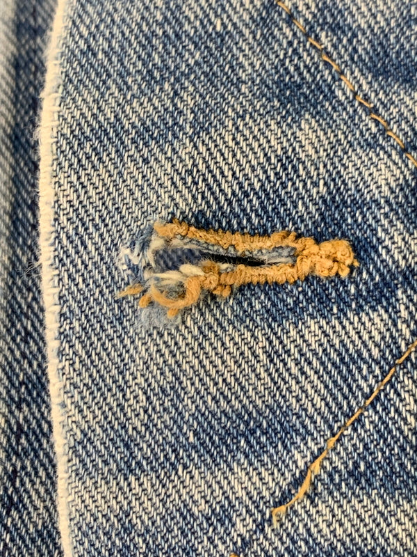 【現状渡し品】【メンズ】 WRANGLER ラングラー 60S 白タグ後期 24MJ DENIM JACKET 60年代 デニム ジャケット メンズ アウター ヴィンテージ 146-260710-em-01-min サイズ：44 カラー：インディゴブルー 万代Net店