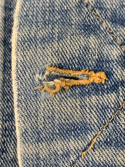 【現状渡し品】【メンズ】 WRANGLER ラングラー 60S 白タグ後期 24MJ DENIM JACKET 60年代 デニム ジャケット メンズ アウター ヴィンテージ 146-260710-em-01-min サイズ：44 カラー：インディゴブルー 万代Net店