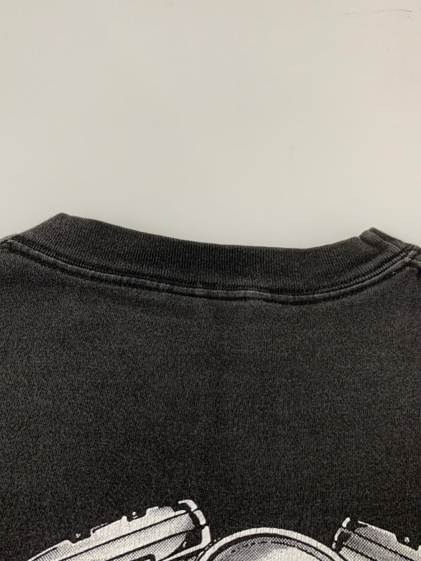 【中古品】【メンズ】 HARLEY DAVIDSON ハーレーダビッドソン LOUIS VILLE POCKET TEE ルーイビル ポケット 半袖 プリント Tシャツ メンズ トップス 146-260710-em-16-min サイズ：XL カラー：ブラック 万代Net店