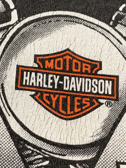 【中古品】【メンズ】 HARLEY DAVIDSON ハーレーダビッドソン LOUIS VILLE POCKET TEE ルーイビル ポケット 半袖 プリント Tシャツ メンズ トップス 146-260710-em-16-min サイズ：XL カラー：ブラック 万代Net店