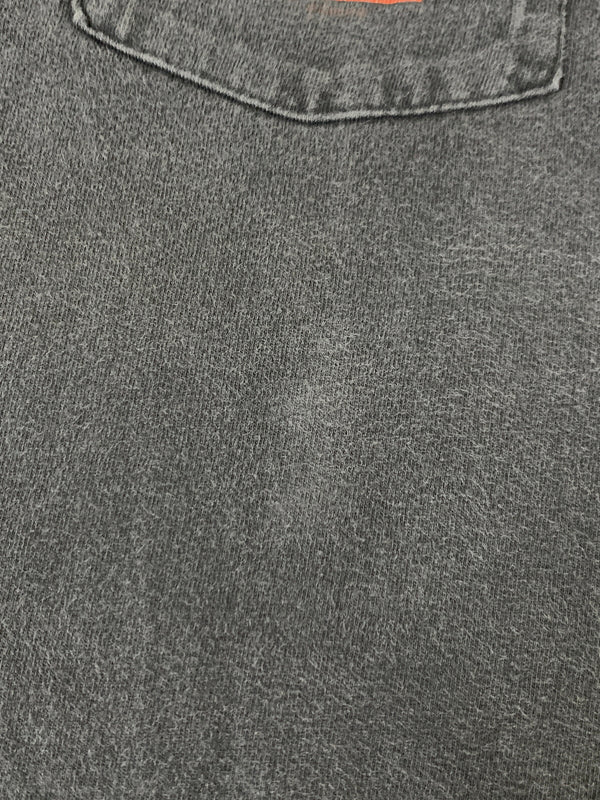 【中古品】【メンズ】 HARLEY DAVIDSON ハーレーダビッドソン LOUIS VILLE POCKET TEE ルーイビル ポケット 半袖 プリント Tシャツ メンズ トップス 146-260710-em-16-min サイズ：XL カラー：ブラック 万代Net店
