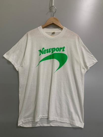 【中古品】【メンズ】 NEW PORT ニューポート 80S S/S TEE 80年代 半袖 Tシャツ メンズ ヴィンテージ トップス 146-260710-em-17-min サイズ：XL カラー：ホワイト 万代Net店