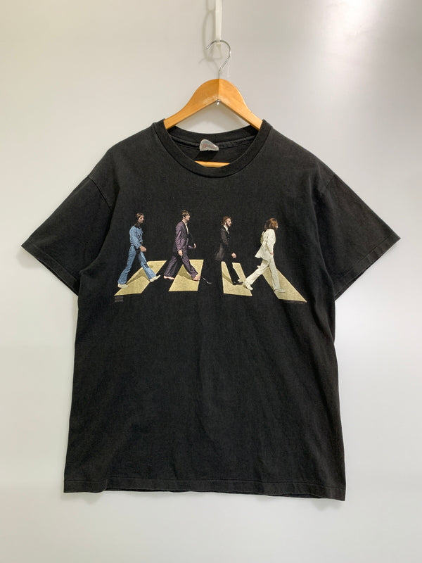 【中古品】【メンズ】 BEATLES ビートルズ 90S ABBEY ROAD TEE 90年代 アビイ・ロード 半袖Tシャツ メンズ トップス ヴィンテージ 146-260710-em-03-min サイズ：L カラー：ブラック 万代Net店