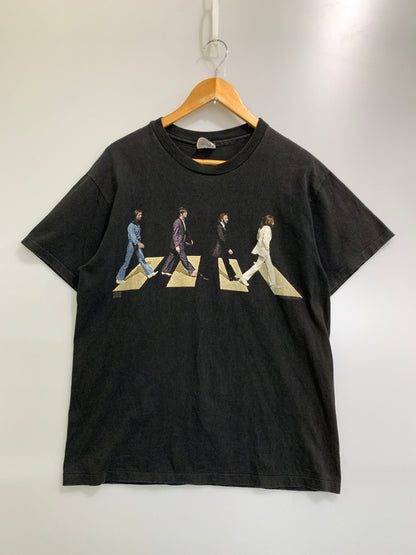 【中古品】【メンズ】 BEATLES ビートルズ 90S ABBEY ROAD TEE 90年代 アビイ・ロード 半袖Tシャツ メンズ トップス ヴィンテージ 146-260710-em-03-min サイズ：L カラー：ブラック 万代Net店