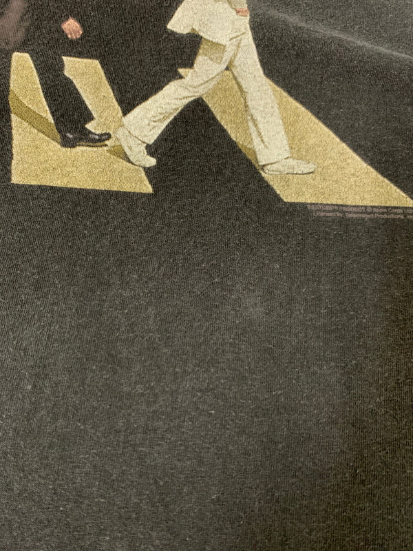 【中古品】【メンズ】 BEATLES ビートルズ 90S ABBEY ROAD TEE 90年代 アビイ・ロード 半袖Tシャツ メンズ トップス ヴィンテージ 146-260710-em-03-min サイズ：L カラー：ブラック 万代Net店