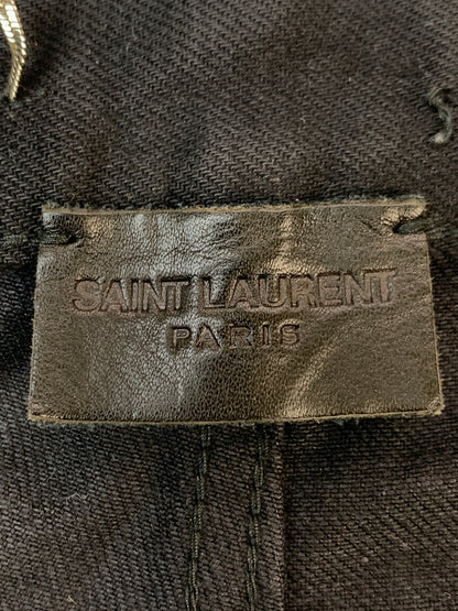 【中古品】【メンズ】 SAINT LAURENT PARIS イヴ サンローラン 5POCKET STRAIGHT DENIM PANTS 5ポケット ストレートデニムパンツ 500170 Y865R 152-260714-ta-04-min カラー：ブラック 万代Net店