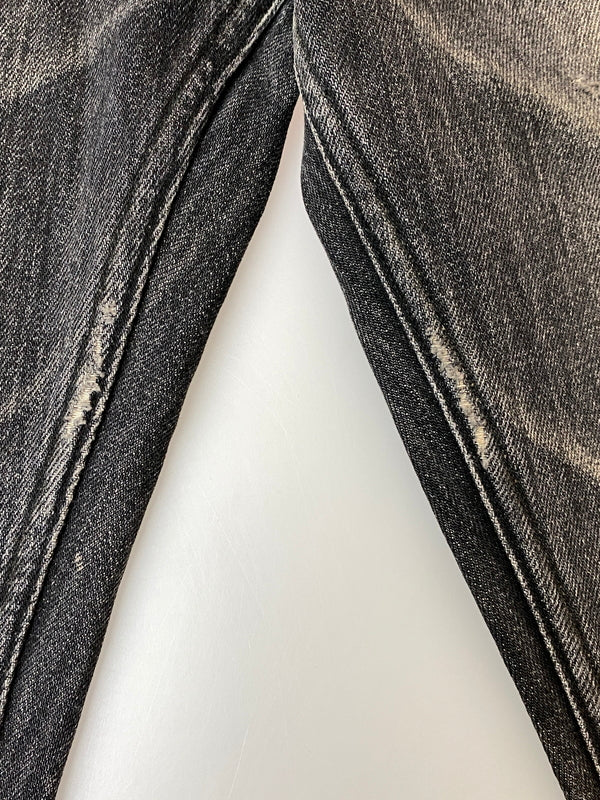 【中古品】【メンズ】 VIRGIN ATRAXIA ヴァージン アタラクシア STANED WRINKLED WIDE FLARE JEANS ワイドフレアジーンズ メンズ ボトムス ジーンズ 152-260717-em-53-min サイズ：2 カラー：インディゴブラック 万代Net店